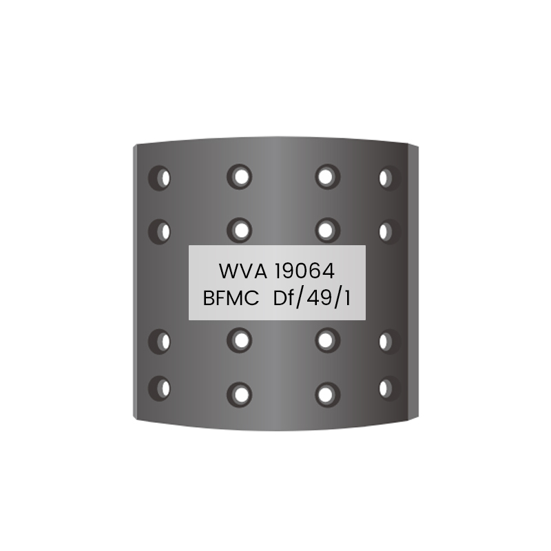 ผ้าเบรกชิ้นส่วนรถยนต์รถบรรทุกยุโรป 19064 Df/49/1 สำหรับ BOVA, DAF