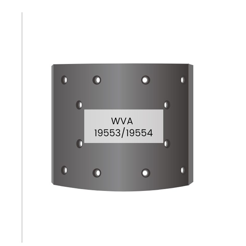 ผ้าเบรกรถบรรทุกยุโรป 19553/19554 สำหรับ IVECO