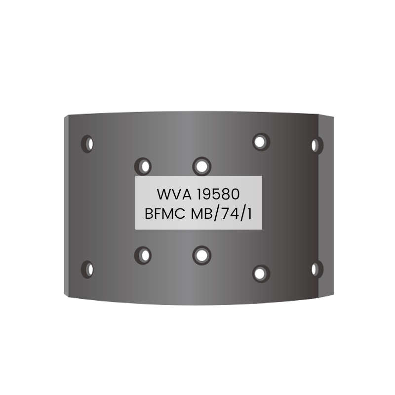ผ้าเบรก 19580 MB/74/1 สำหรับ MAN，MERCEDES-BENZ